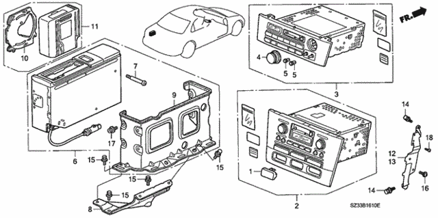 Auto Radio for 1997 Acura RL #0