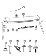 68570770AC - Exterior Ornamentation: Liftgate Spoiler for Mopar Image