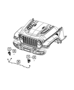 68744689AA - Frame, Bumper and Fascia: Front Fog Lamp, Left for Mopar Image