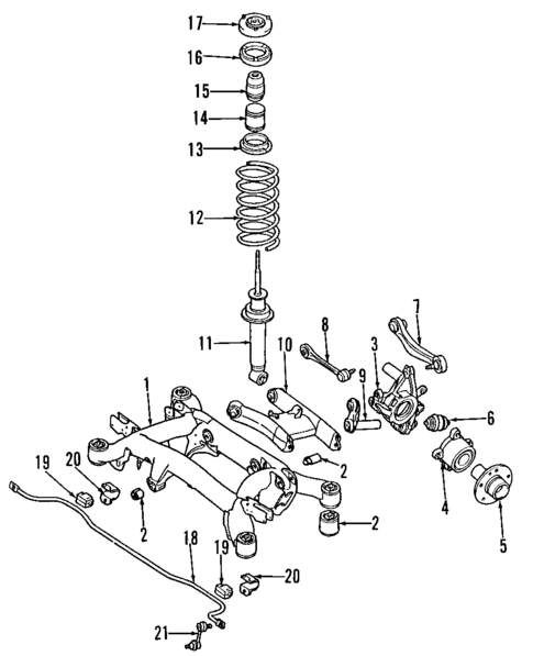Rear Suspension for 2000 BMW 528i #0