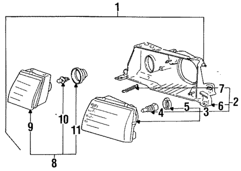 Fog Lamps for 1991 Lexus LS400 #0