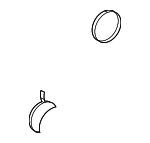 4234512280 - Suspension: Axle Shaft Assembly Clamp for Lexus: ES250, ES300h, ES350, NX200t, NX250, NX300, NX300h, UX200, UX250h, UX300h Image