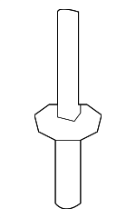 7147203779 - Body: Heat Shield Rivet for BMW Image