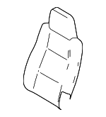 1F718813130 - Body: Seat Back Cover for Mazda Image