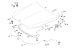 2058800004 - Detachable Parts: Hood for Mercedes-Benz: C350e, C400, C450 AMG Image