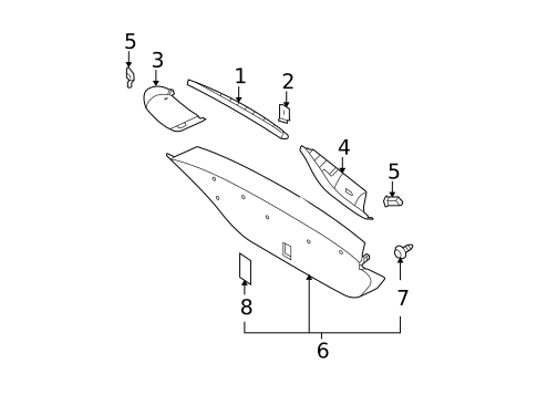 Interior Trim for 2010 Nissan Versa #0