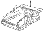92850194905GRV - Body: Ft Inner Structure for Porsche: 928 Image