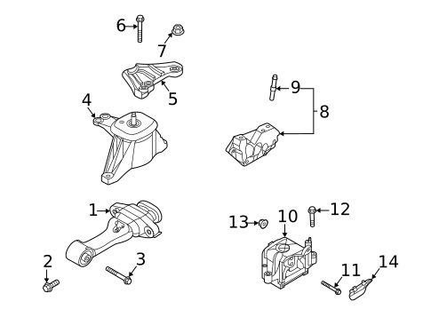 Engine & Trans Mounting for 2025 Hyundai Sonata #0
