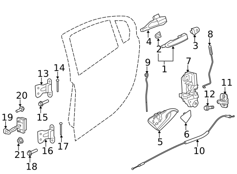 Lock & Hardware for 2016 Chevrolet SS #0