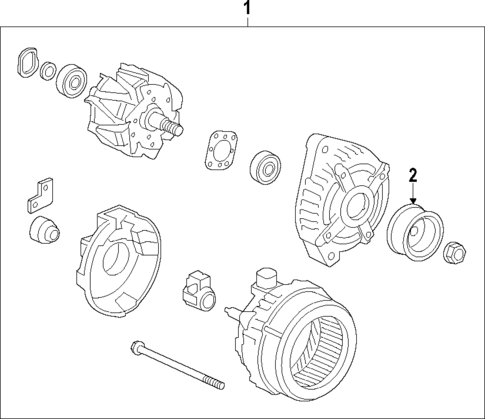 Alternator for 2018 Acura TLX #0