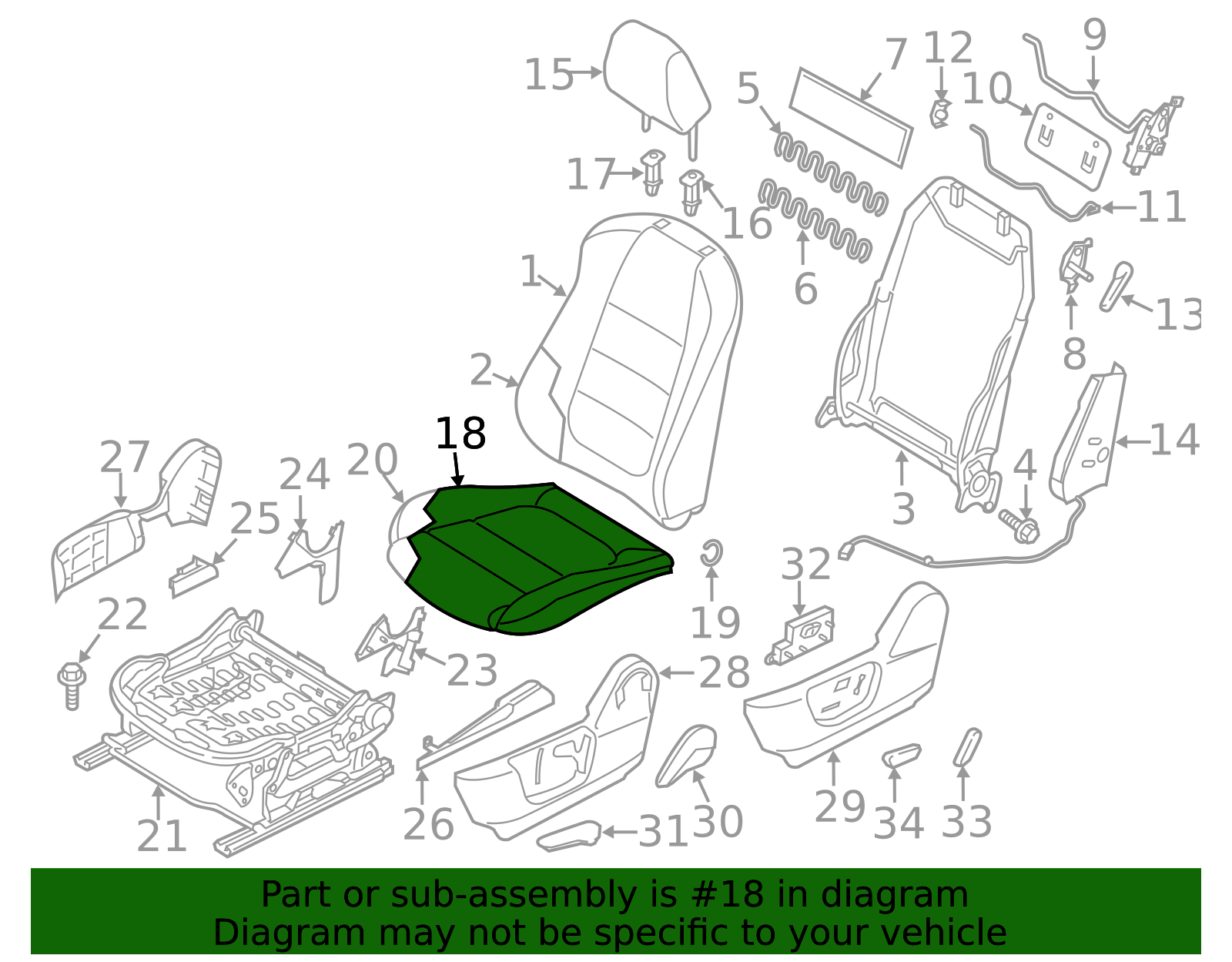 KD37-88-161C-02 - Cushion Cover 2013-2015 Mazda CX-5 | Mazda-Parts