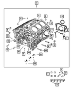 6510082AA - Engine: Pipe Plug, Right Side for Mopar Image