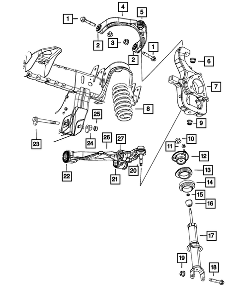 Front Suspension for 2007 Dodge Ram 1500 #1