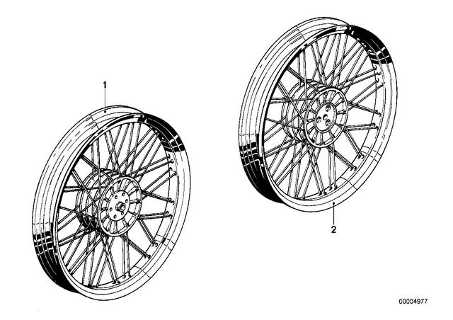 36312302280 - : Spoke Wheel Front - 1.85X19 for BMW-Motorrad Image