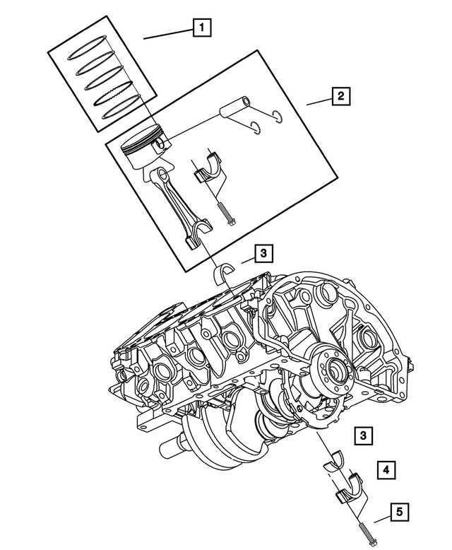 5019316AA - : Piston Pin And Rod for Mopar Image