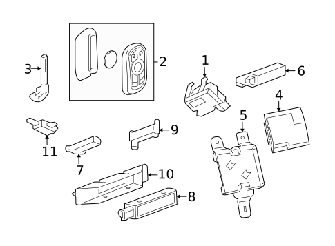 Keyless Entry Components for 2016 Buick Envision #0