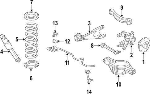 Rear Suspension for 2013 Toyota RAV4 #0