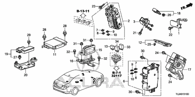 Control Unit (Cabin) (1) for 2009 Acura TSX #0
