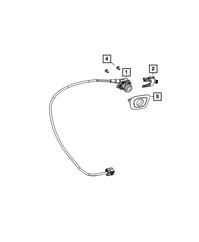 68148154AB - Electrical: Camera Bracket for Mopar Image