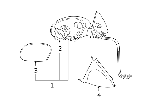 Outside Mirrors for 2004 Ford Escape #0