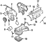 1350031U10 - : Timing Cover for Nissan: Maxima Image