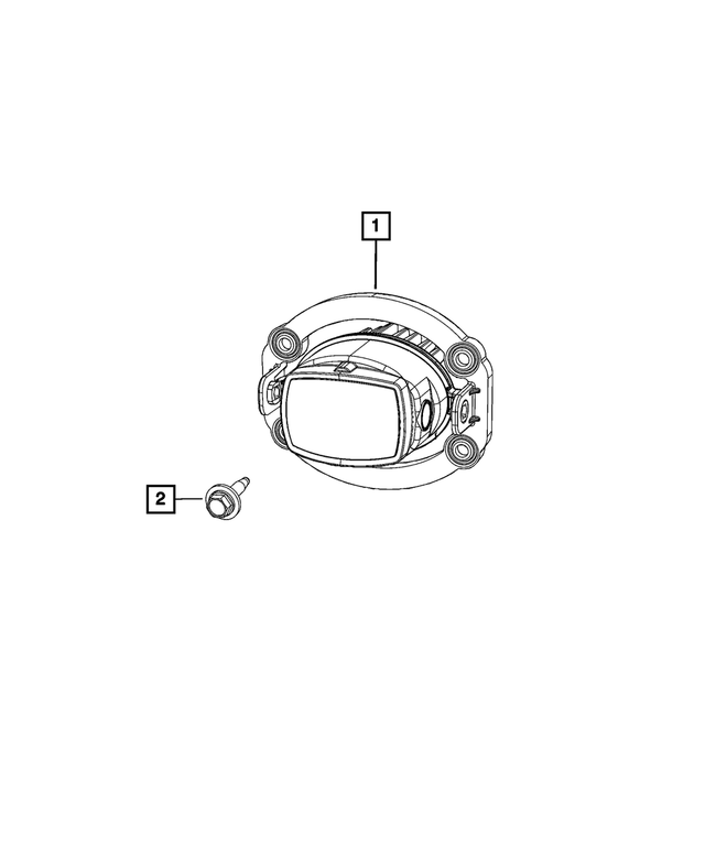 68470159AA - : Front Fog Lamp for Mopar Image