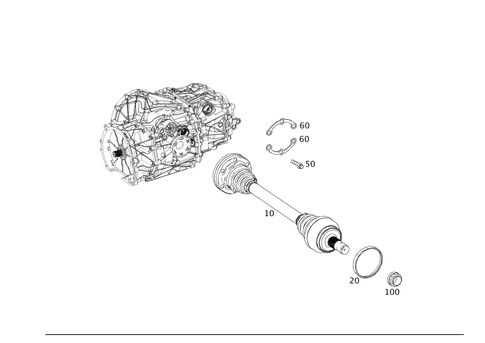 Axle Shaft for 2011 Mercedes-Benz SLS AMG #0