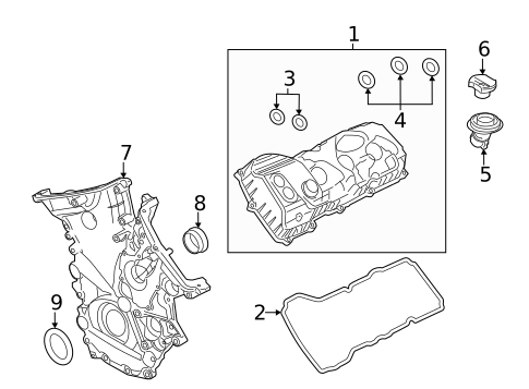 Valve & Timing Covers for 2022 Ford Expedition #0