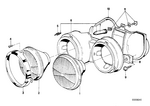 63121362477 - Lighting: Glass Holding Frame for BMW Image