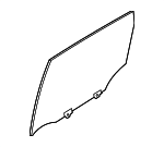 823003WC0A - Body: Door Glass for Nissan: Versa Note Image
