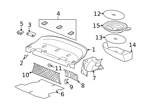 Interior Trim - Rear Body for 2009 Pontiac G5 #0