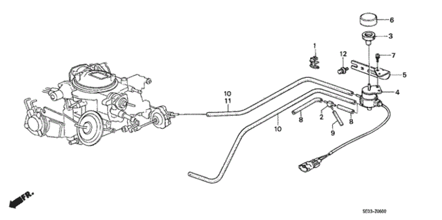 A/C Solenoid Valve - Tube for 1987 Honda Accord #0