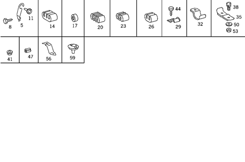 Hydraulic Line Mounting Parts for 1990 Mercedes-Benz 560SEL #0