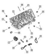 4556019 - Engine 4.7L Eight Cylinder: Cylinder Block Oil Hole Plug for Mopar Image