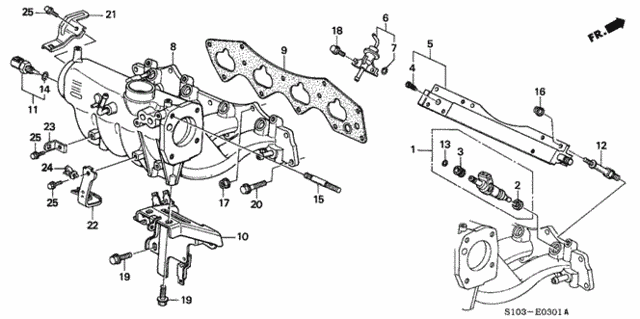 Intake Manifold (2) for 2000 Honda CR-V #0