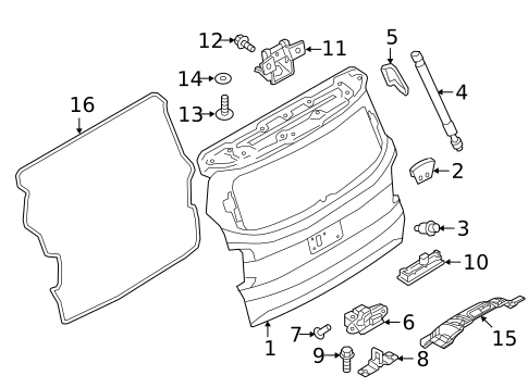 Liftgate for 2015 Jeep Renegade #0
