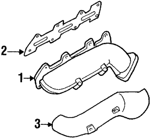 Exhaust Manifold for 2004 Isuzu Axiom #0