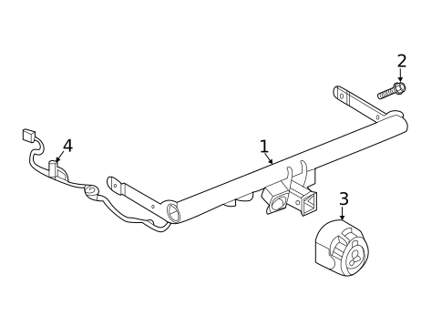 Trailer Hitch Components for 2020 Volkswagen Atlas Cross Sport #0