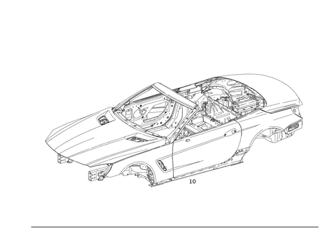 Body Shell for 2020 Mercedes-Benz SL550 #0