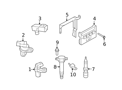 Ignition System for 2010 Chrysler Sebring #1