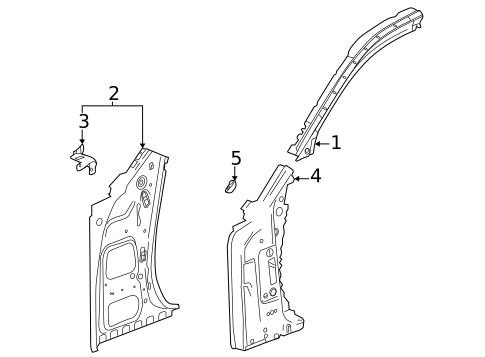 Hinge Pillar for 2022 Cadillac CT4 #0