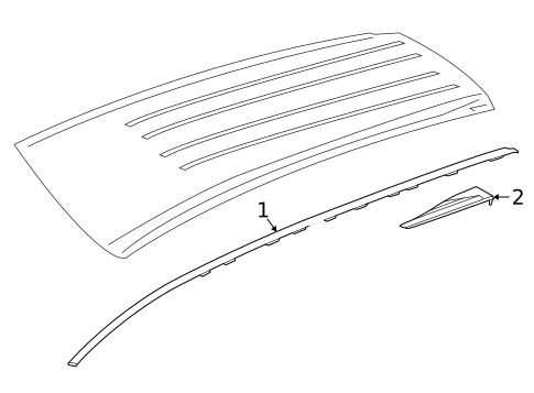Exterior Trim - Roof for 2022 Chrysler Pacifica #1
