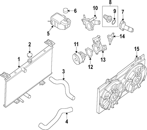 Cooling System for 2019 Nissan Rogue #0