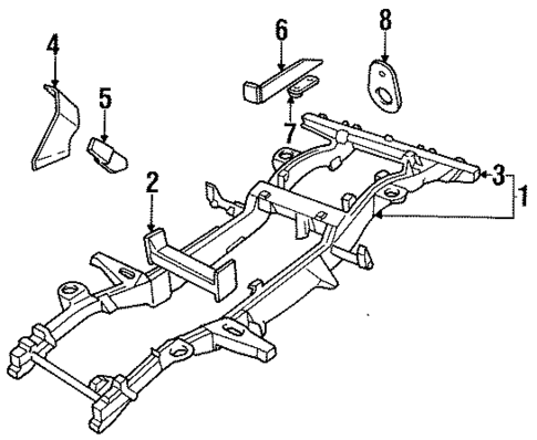 Frame & Components for 1994 Land Rover Defender 90 #0