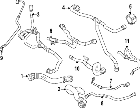 Radiator & Components for 2024 BMW X6 #1