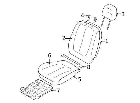 Front Seat Components for 2006 Suzuki XL-7 #0
