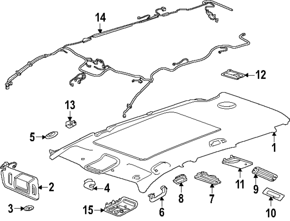2024-2025 GM Sun-Visor 26447376 | Capital Chevy Parts