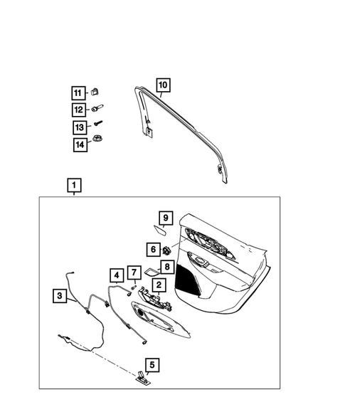 Door Trim Panels - Front and Rear for 2025 Dodge Hornet #1