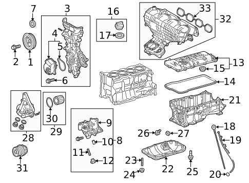 Gaskets & Sealing Systems for 2011 Toyota Prius #0