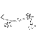 V5170290AD - Front Suspension: Stabilizer Bar Link Kit for Mopar Image